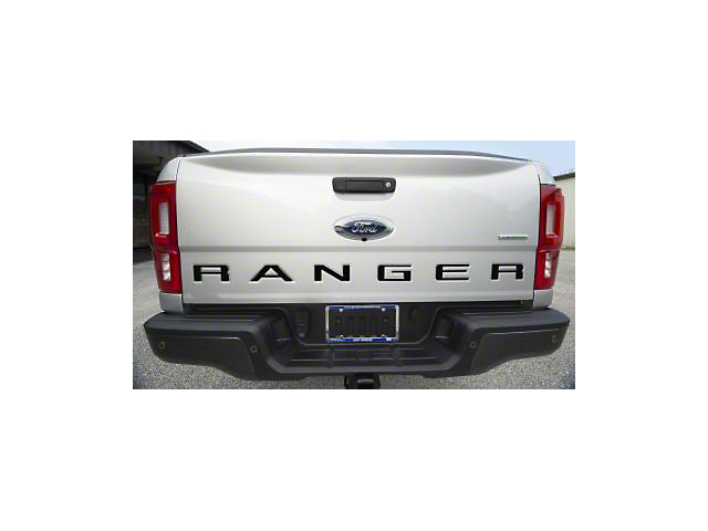 Tailgate Insert Letters; Gloss Black (19-22 Ranger)