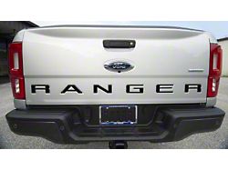 Tailgate Insert Letters; Gloss Black (19-22 Ranger)