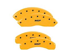MGP Brake Caliper Covers with MGP Logo; Yellow; Front and Rear (21-24 Bronco)