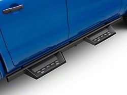 RedRock 4-Inch Drop TC1 Running Boards; Textured Black (19-26 Ranger SuperCrew)