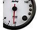 Holley 3-3/8-Inch 10K Tachometer with Shift Light; White (Universal; Some Adaptation May Be Required)