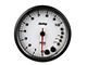 Holley 4-1/2-Inch 10K Tachometer with Shift Light; White (Universal; Some Adaptation May Be Required)