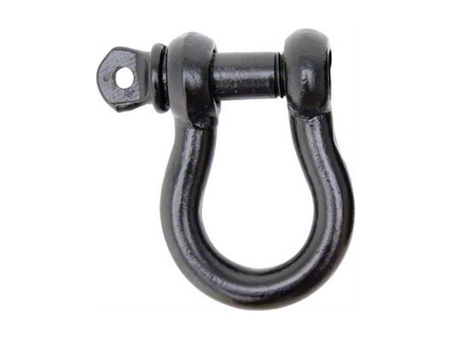 Smittybilt D-Ring Shackle; .50-Inch; Black; 2-Ton Weight Rating