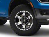 Mammoth Rogue Matte Black Machined 6-Lug Wheel; 17x8.5; 0mm Offset (24-26 Ranger)