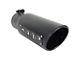 RBP 4.50-Inch Outlet; RX-1 Exhaust Tip; High Heat Textured Black (Fits 3.50-Inch Tailpipe)