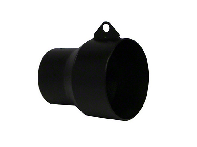 RBP Exhaust Tip Adapter; 4-Inch; High Heat Textured Black (Fits 3.50-Inch Tailpipe)