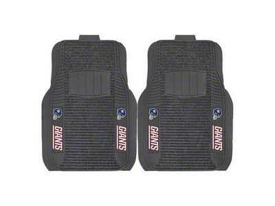 Molded Front Floor Mats with New York Giants Logo (Universal; Some Adaptation May Be Required)