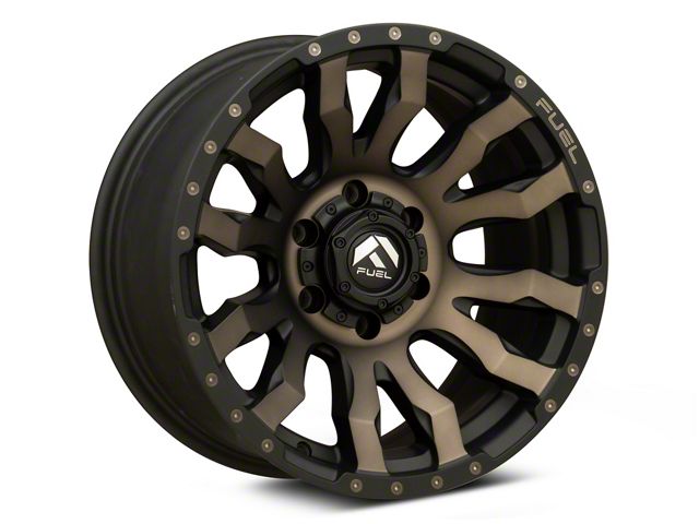 Fuel Wheels Blitz Matte Black with Dark Tint 6-Lug Wheel; 17x9; -12mm Offset (22-24 Tundra)