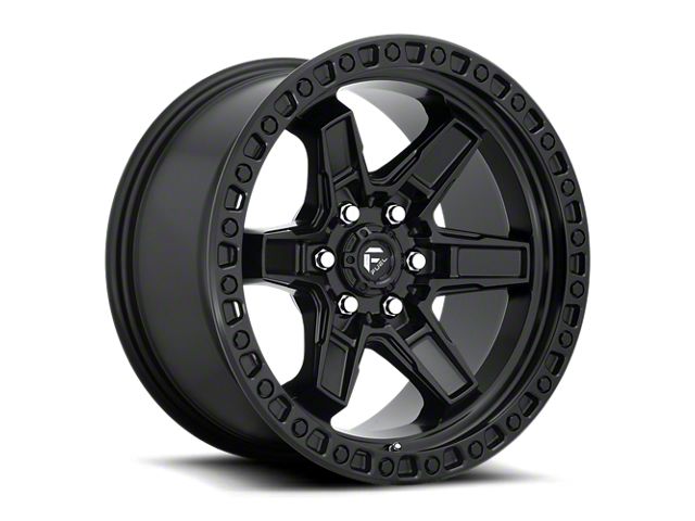 Fuel Wheels Kicker Matte Black 6-Lug Wheel; 17x9; 1mm Offset (16-23 Tacoma)