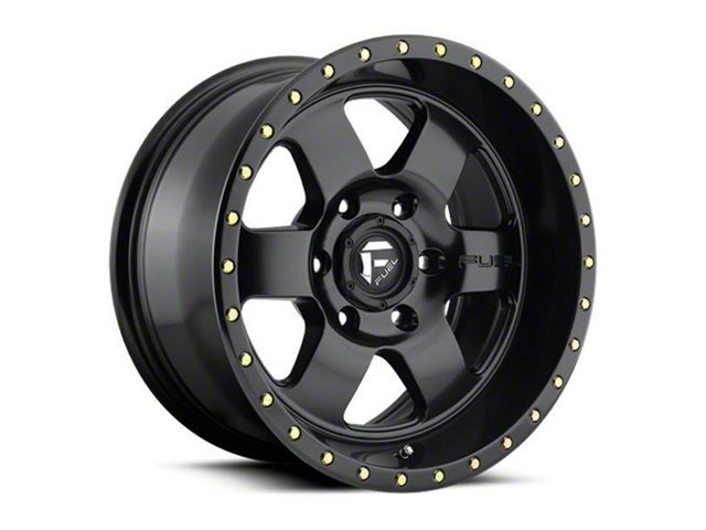 Fuel Wheels Podium Matte Black 6-Lug Wheel; 17x9; -12mm Offset (16-23 Tacoma)