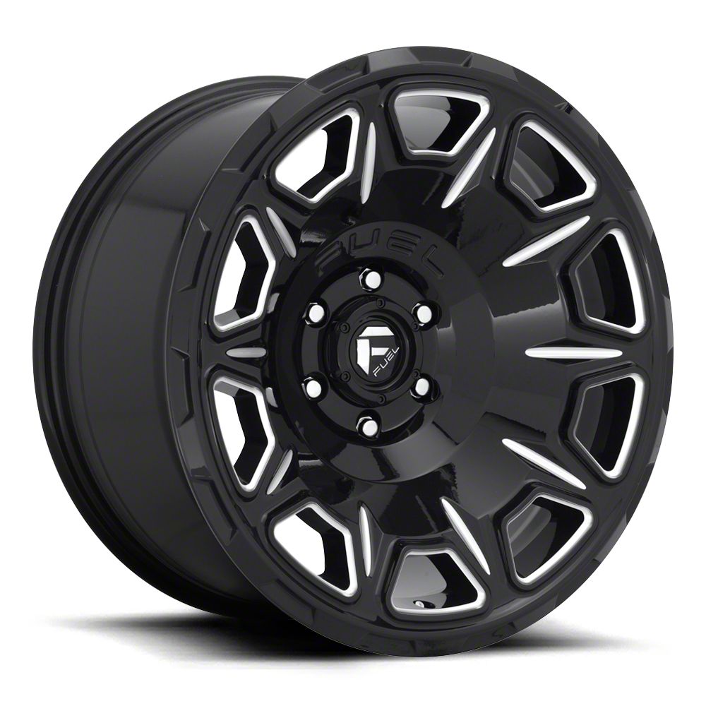 Fuel Wheels Bronco Vengeance Gloss Black Milled 6Lug Wheel; 17x9