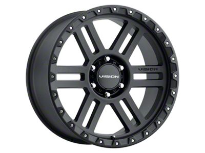 Vision Off-Road Manx 2 Satin Black 6-Lug Wheel; 17x9; -12mm Offset (10-24 4Runner)