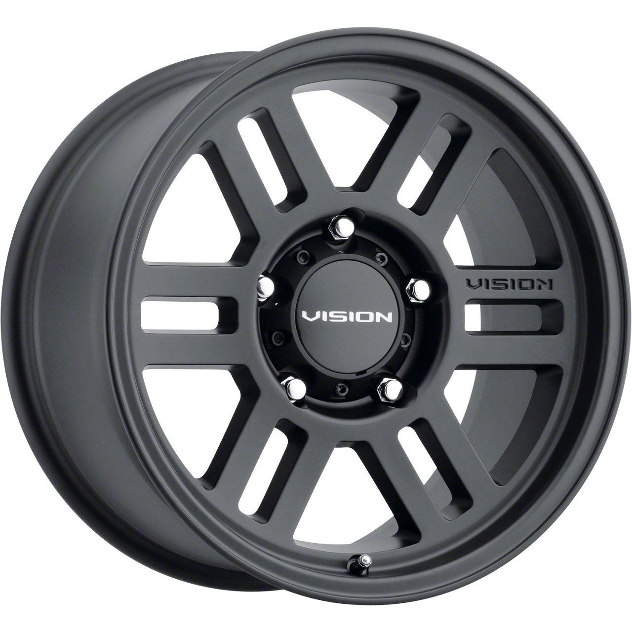 Vision Off-Road Tacoma 355 M2 Overland Satin Black 6-Lug Wheel; 17x9 ...