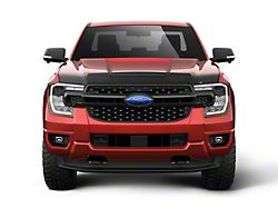 Husky Liners Aeroskin II Hood Protector; Matte Black (24-26 Ranger, Excluding Raptor)