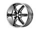 HELO HE891 Chrome with Gloss Black Accent 6-Lug Wheel; 22x9; 35mm Offset (05-15 Tacoma)
