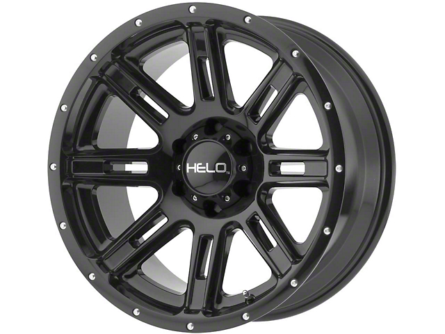 HELO HE900 Gloss Black 6-Lug Wheel; 20x9; 18mm Offset (21-23 Bronco, Excluding Raptor)