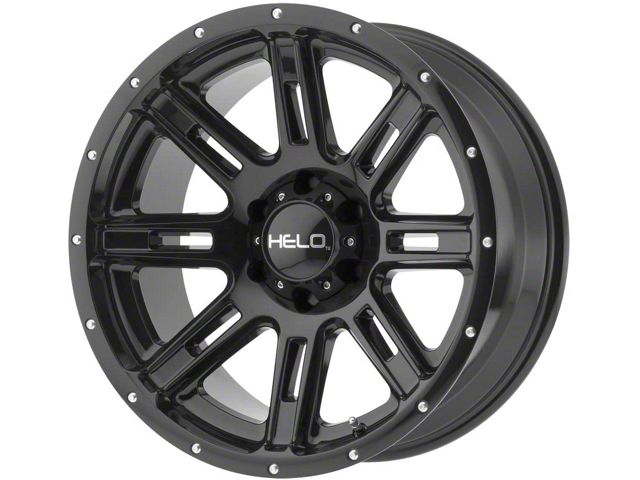 HELO HE900 Gloss Black 6-Lug Wheel; 20x9; 18mm Offset (21-24 Bronco, Excluding Raptor)