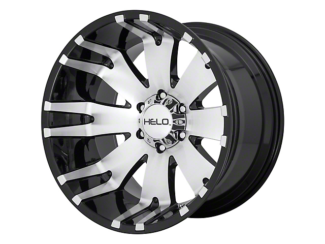 HELO HE917 Gloss Black Machined 6-Lug Wheel; 20x10; -18mm Offset (07-13 Silverado 1500)