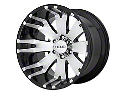 HELO HE917 Gloss Black Machined 6-Lug Wheel; 20x10; -18mm Offset (07-13 Silverado 1500)
