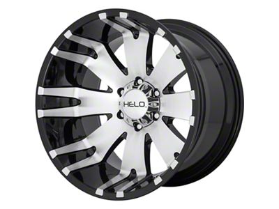 HELO HE917 Gloss Black Machined 6-Lug Wheel; 20x10; -18mm Offset (22-24 Tundra)