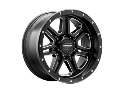Pro Comp Wheels 62 Series Apex Satin Black Milled 6-Lug Wheel; 20x10; -18mm Offset (22-24 Tundra)