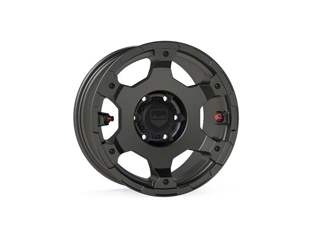 Teraflex Nomad Off-Road Deluxe Titanium Gray 6-Lug Wheel; 17x8.5; 0mm Offset (10-24 4Runner)