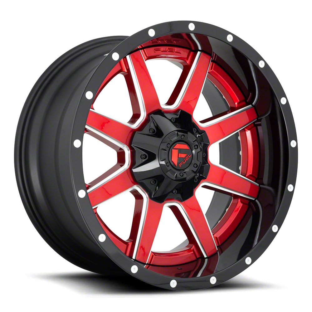 Fuel Wheels Tacoma Maverick Candy Red With Gloss Black Lip 6 Lug Wheel x10 19mm Offset D 16 21 Tacoma