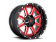 Fuel Wheels Maverick Candy Red with Gloss Black Lip 6-Lug Wheel; 20x10; -19mm Offset (05-15 Tacoma)