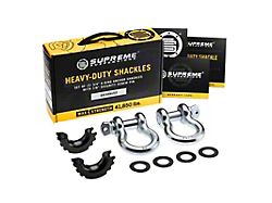 Supreme Suspensions 3/4-Inch D-Ring Shackle Kit; Galvanized 