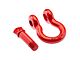 Supreme Suspensions 3/4-Inch D-Ring Shackle; Red