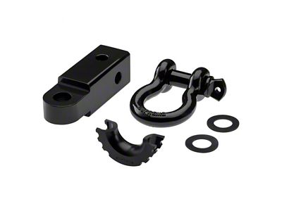 Supreme Suspensions 2-Inch Receiver Hitch with 3/4-Inch D-Ring Shackle (Universal; Some Adaptation May Be Required)
