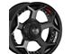 4Play 4P50 Brushed Black 6-Lug Wheel; 20x10; -18mm Offset (22-24 Tundra)