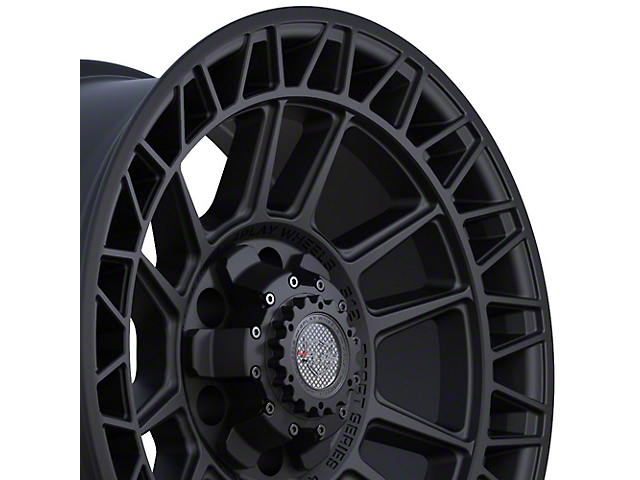 4Play 4PS12 Satin Black 6-Lug Wheel; 18x9; 0mm Offset (22-23 Tundra)