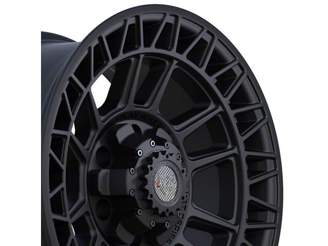 4Play 4PS12 Satin Black 6-Lug Wheel; 17x9; 0mm Offset (16-23 Tacoma)
