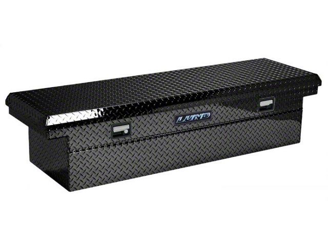 70-Inch Aluminum Low Profile Economy Crossover Tool Box; Black (Universal; Some Adaptation May Be Required)