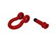 Fishbone Offroad 3/4-Inch D-Ring Shackles; Red