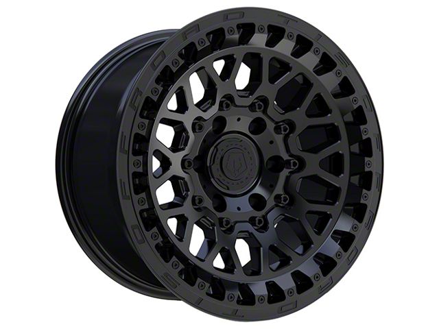 TIS 555SB Satin Black 6-Lug Wheel; 17x9; -12mm Offset (16-23 Tacoma)