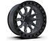TIS 556AB Satin Anthracite with Black Simulated Bead Ring 6-Lug Wheel; 17x9; -12mm Offset (03-09 4Runner)