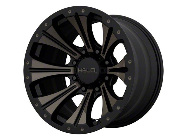 HELO HE901 Satin Black Dark Tint 6-Lug Wheel; 17x9; -12mm Offset (05-15 Tacoma)