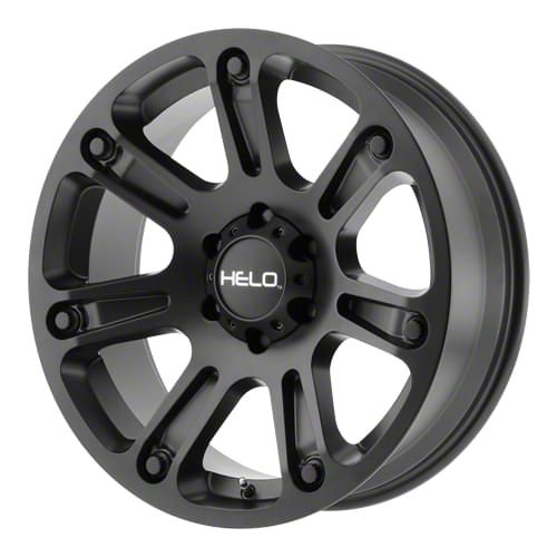 HELO HE904 Satin Black 6-Lug Wheel; 18x9; 0mm Offset (21-23 Bronco, Excluding Raptor)