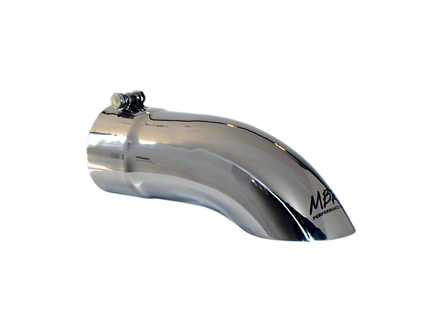 MBRP 4-Inch Turn Down Exhaust Tip; Polished (Fits 4-Inch Tailpipe)