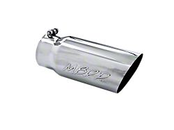 MBRP 5-Inch Single Wall Angled Exhaust Tip; Polished (Fits 4-Inch Tailpipe)