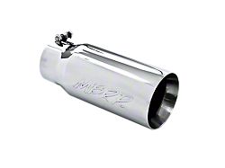 MBRP Straight Cut Dual Wall Exhaust Tip; 5-Inch; Polished (Fits 4-Inch Tailpipe)