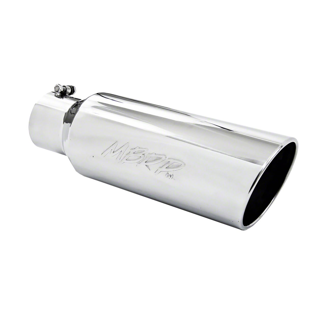 MBRP F-150 6-Inch Polished Angled Rolled End Exhaust Tip; 4-Inch ...