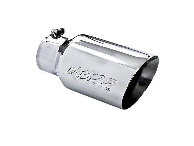MBRP 6-Inch Dual Wall Angled Exhaust Tip; Polished (Fits 4-Inch Tailpipe)