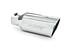 MBRP 7-Inch Angled Rolled End Exhaust Tip; Polished (Fits 4-Inch Tailpipe)