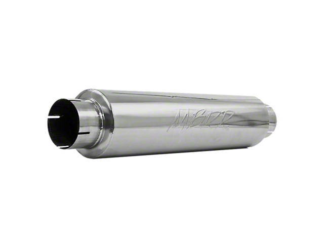MBRP Pro Series Quiet Tone Muffler; 4-Inch Inlet/4-Inch Outlet (Universal; Some Adaptation May Be Required)