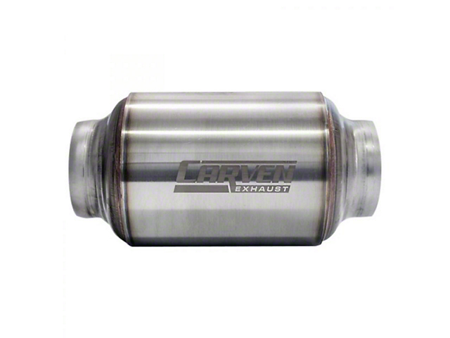 Carven Exhaust Carven-R Performance Muffler; 3-Inch Inlet/3-Inch Outlet (Universal; Some Adaptation May Be Required)