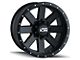 American Outlaw Wheels Cord Satin Black Machined 6-Lug Wheel; 17x8.5; 0mm Offset (05-15 Tacoma)