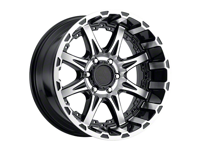 American Outlaw Wheels Doubleshot Gloss Black Machined 6-Lug Wheel; 17x8.5; 0mm Offset (16-22 Tacoma)